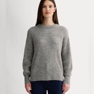 Everlane Alpaca Cocoon Sweater (Gray)